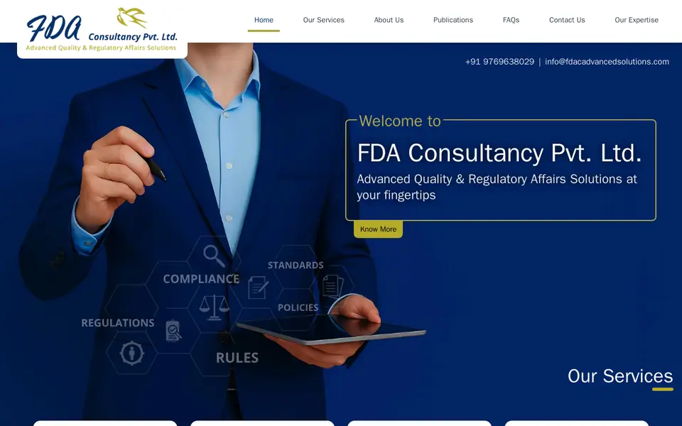 FDA Consultancy homepage